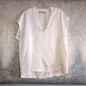 Cali Dreaming James Tee in Pure White Oversized Sz-S